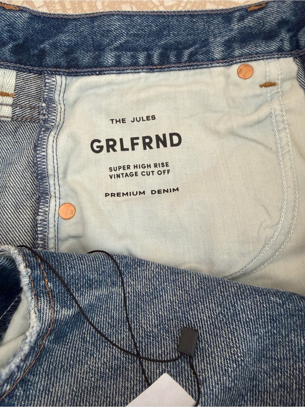 Jules Super High Rise Vintage Short in Wave Hill, size 29, NWT - Picture 6 of 8
